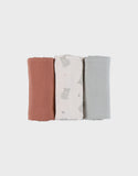 Noukie's Fluffy, Orso & Lily draps tétra en gaze de coton bio (lot de 3) BB2551.57