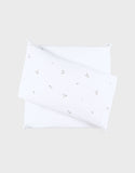 Noukie's tour de lit mousseline de coton bio brodé blanc F&O BB2551.02