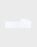 Noukie's tour de lit mousseline de coton bio brodé blanc F&O BB2551.02