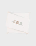 Noukie's Fluffy, Orso & Lily tour de lit réversible beige brodé BB2550.03