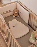 Noukie's Fluffy, Orso & Lily tour de lit réversible beige brodé BB2550.03