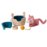 Lilliputiens Jeanne le chat et son panier 83546