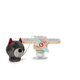 Lilliputiens Louis le loup en avion swing à ventouse 83522