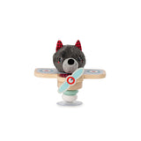 Lilliputiens Louis le loup en avion swing à ventouse 83522