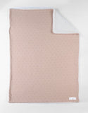 Noukie's couverture 75x100cm coton bio/sherpa rose poudré BB2427.44
