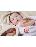 Noukie's couverture 75x100cm coton bio/sherpa rose poudré BB2427.44