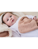Noukie's couverture 75x100cm coton bio/sherpa rose poudré BB2427.44