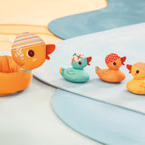 Lilliputiens jouets de bain maman canard et ses canetons aimantés 83580