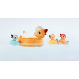 Lilliputiens jouets de bain maman canard et ses canetons aimantés 83580