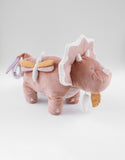 Noukie's peluche d'activités Popsie en Veloudoux® et mousseline de coton rose poudré N2311.45