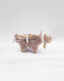 Noukie's peluche d'activités Popsie en Veloudoux® et mousseline de coton rose poudré N2311.45