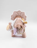 Noukie's peluche d'activités Popsie en Veloudoux® et mousseline de coton rose poudré N2311.45