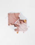 Noukie's Doudou Popsie en Veloudoux rose poudré/greige N2311.19