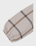 Noukie's robe en coton à carreaux beige Z2559081