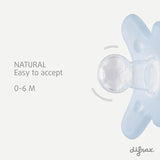Difrax sucette en silicone 0-6m ice/clay (lot de 2) 4349155