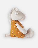 Noukie's Peluche medium Tiga en veloudoux et mousseline de coton BIO, beige/ocre N2113.40