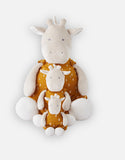 Noukie's Peluche medium Tiga en veloudoux et mousseline de coton BIO, beige/ocre N2113.40
