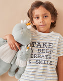 Noukie's Peluche small Stegi en mousseline de coton BIO, eucalyptus N2112.25