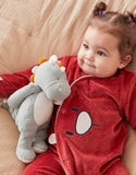 Noukie's Peluche small Stegi en mousseline de coton BIO, eucalyptus N2112.25