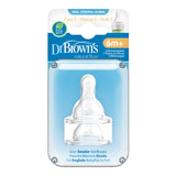 Dr. Brown's lot de 2 tétines phase 3 pour biberons col étroit 332-BEX