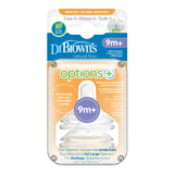 Dr. Brown’s Options+ Anti-colique lot de 2 tétines phase 4 pour biberon col large WN4201-BEX