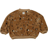 Bean's Sweat Velours Coton Imprimé Noisette W2214610
