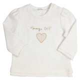 GYMP T-shirt manches longues écru/doré 352-1635-10
