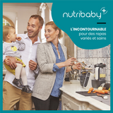 Babymoov robot culinaire Nutribaby (+) industrial grey A001124