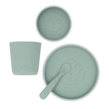 Jollein set de repas silicone ash green 705-007-00095