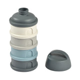 Beaba boîte doseuse 4 compartiments mineral grey/blue 911712