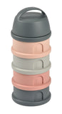 Beaba boîte doseuse 4 compartiments mineral grey/pink 911713