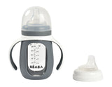 Beaba Biberon verre d'apprentissage 210 ml mineral grey 913538