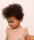 Petit Bateau Combinaison courte bébé en popeline imprimée Vintage/multico A078X 01