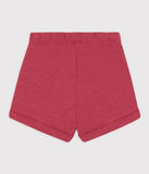 Petit Bateau short en jersey flammé uni rose PAPI A07B5 01
