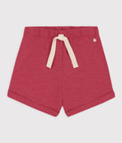 Petit Bateau short en jersey flammé uni rose PAPI A07B5 01