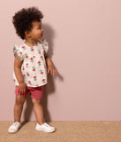 Petit Bateau short en jersey flammé uni rose PAPI A07B5 01