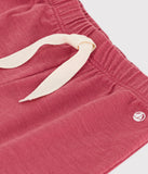 Petit Bateau short en jersey flammé uni rose PAPI A07B5 01
