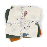 Done By Deer lot de 3 draps tétra Sea Friends mélange de couleurs 70X70cm 3013460