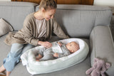 Doomoo nid pour bébé cocoon leaves aqua green CO08