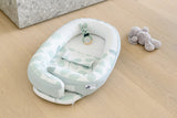 Doomoo nid pour bébé cocoon leaves aqua green CO08