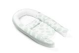 Doomoo nid pour bébé cocoon leaves aqua green CO08