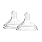 Dr. Brown’s Options+ Anti-colique lot de 2 tétines phase 3 pour biberon col large WN3201-BEX
