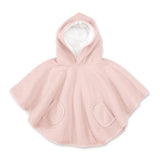 Bemini poncho de voyage 9-36m  vieux rose tetra jersey + teddy 383CADUM44HU