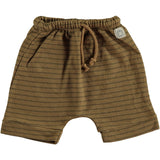 Bean's PIER-Striped summer fleece Short Camel S2186301