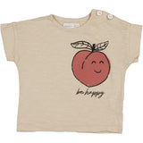 Bean's T-shirt manches courtes FIG- Slub cotton T-shirt- be happy S2204360