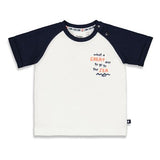 Feetje t-shirt chasseurs de soleil off white/navy 51700755
