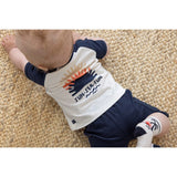 Feetje t-shirt chasseurs de soleil off white/navy 51700755
