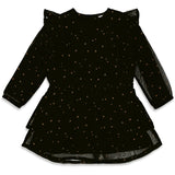 Feetje robe noire étoiles dorées 51400452