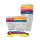 Babymoov pots de conservations en plastique (lot de 12) + 3 cuillères A004310