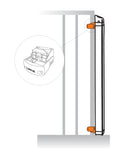 Lascal kit d'installation blanc pour barrière 125620